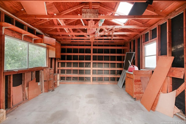 interior space with a wealth of natural light and concrete floors