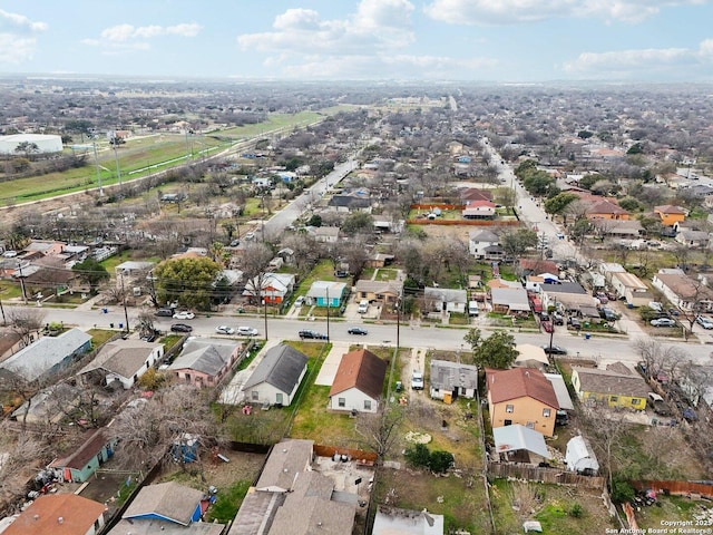 aerial view featuring a residential view