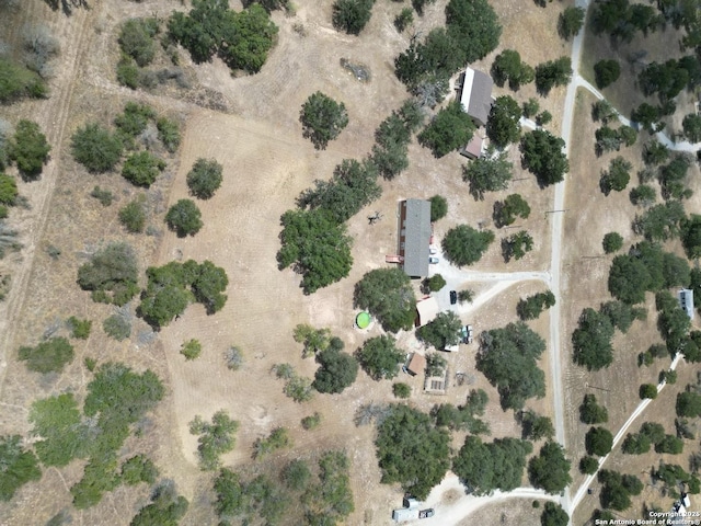 aerial view with view of desert