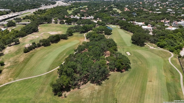 bird's eye view featuring view of golf course