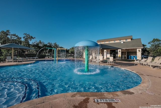25723 Preserve Crst, San Antonio, TX 78261 - community pool featuring a patio