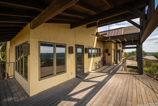 view of wooden terrace