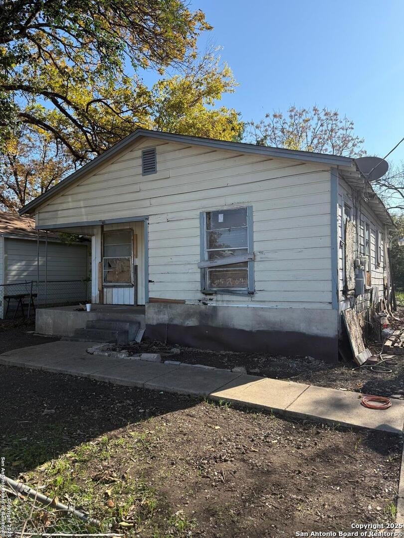 view of bungalow-style home