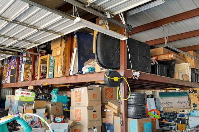 storage area with a garage