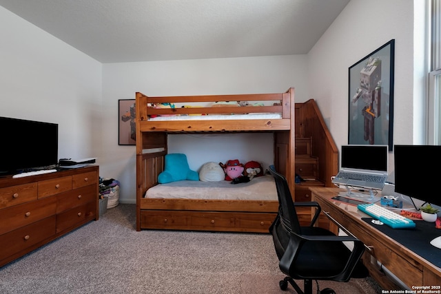 bedroom with carpet floors