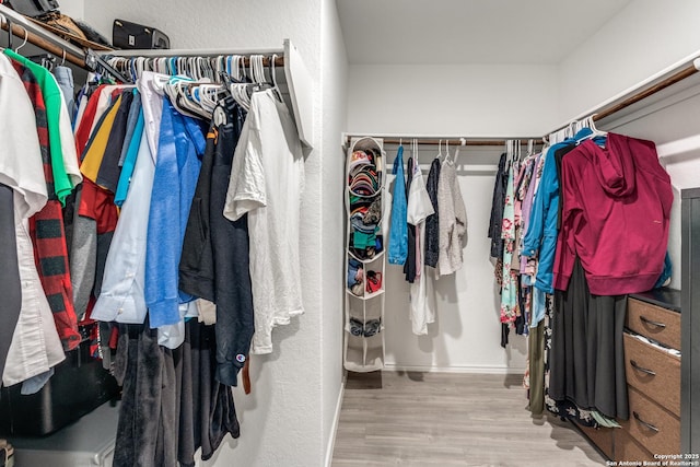 9211 Navarro Vis, Seguin, TX 78155 - walk in closet featuring wood finished floors