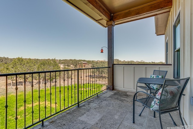 view of balcony