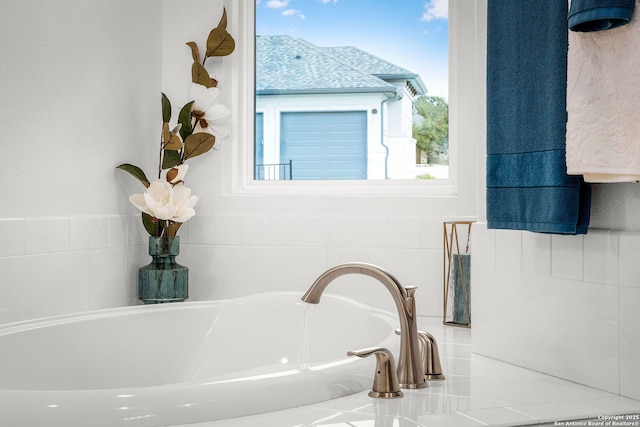 room details with a tub to relax in