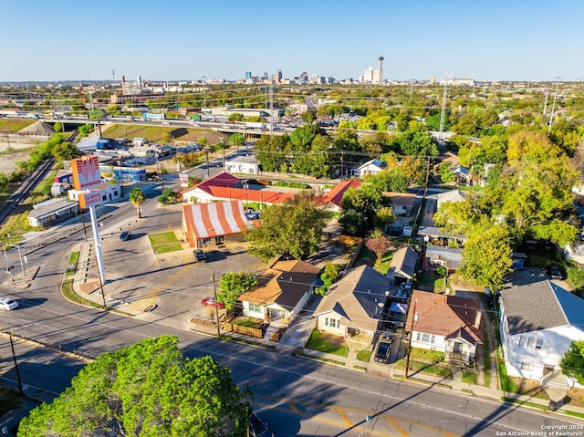 bird's eye view featuring a view of city