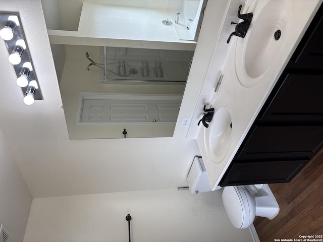 bathroom with visible vents