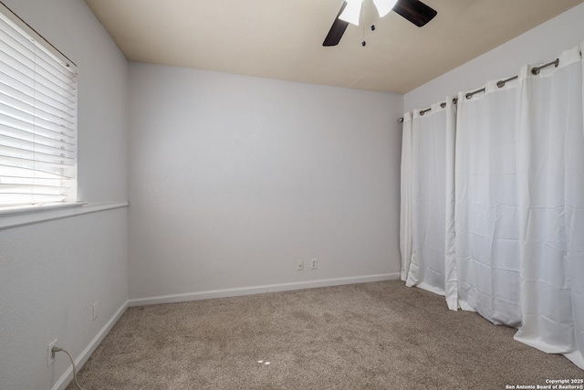 4010 Briarcrest, San Antonio, TX 78247 - unfurnished bedroom featuring ceiling fan, carpet flooring, and baseboards