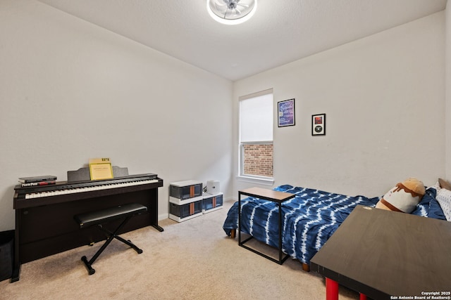 bedroom with carpet floors