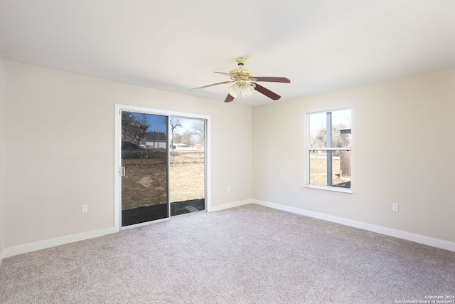 620 County Road 6846, Lytle, TX 78052 - carpeted empty room featuring ceiling fan and baseboards