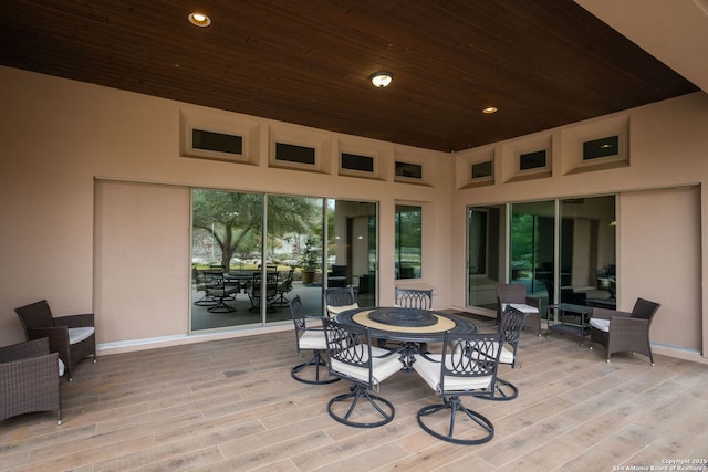 view of patio / terrace featuring outdoor dining space