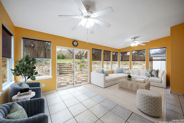 view of sunroom