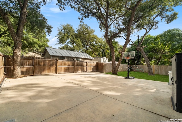 view of patio / terrace featuring a fenced backyard