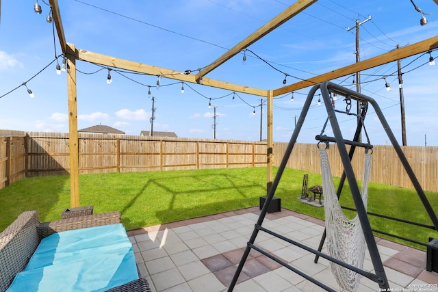 view of patio / terrace featuring a fenced backyard