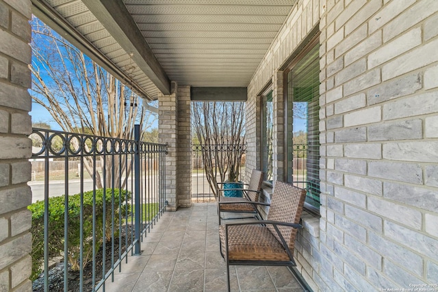 view of balcony