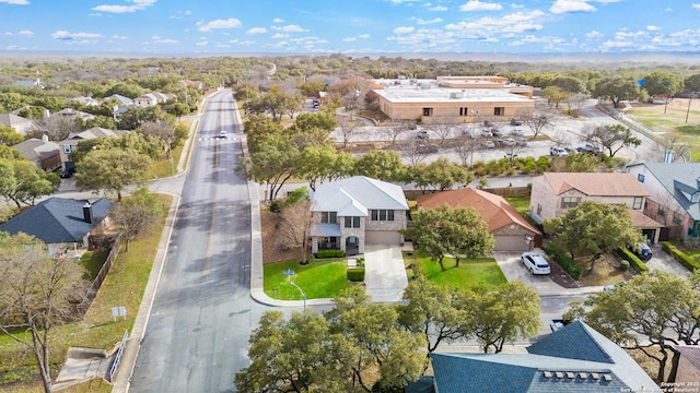 aerial view featuring a residential view