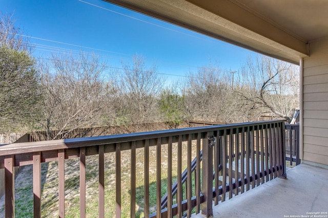 view of balcony