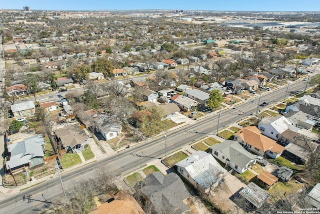 drone / aerial view with a residential view