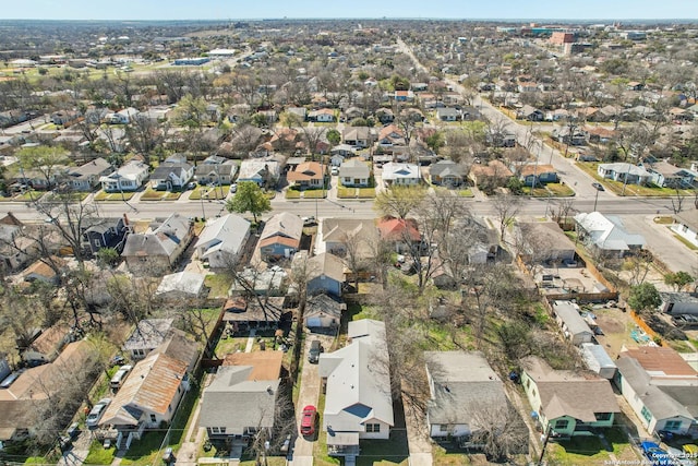 drone / aerial view with a residential view