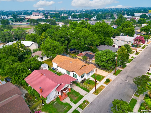 bird's eye view featuring a residential view