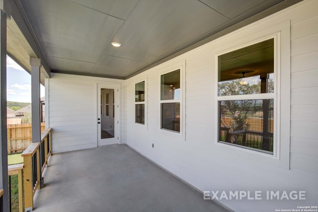 view of patio / terrace with fence