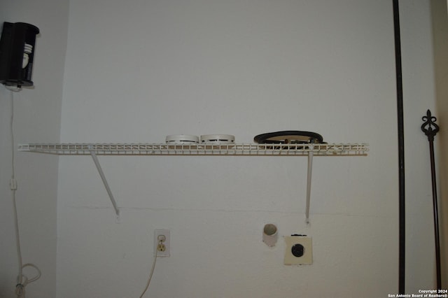 laundry room featuring hookup for an electric dryer