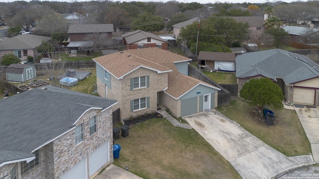 drone / aerial view featuring a residential view