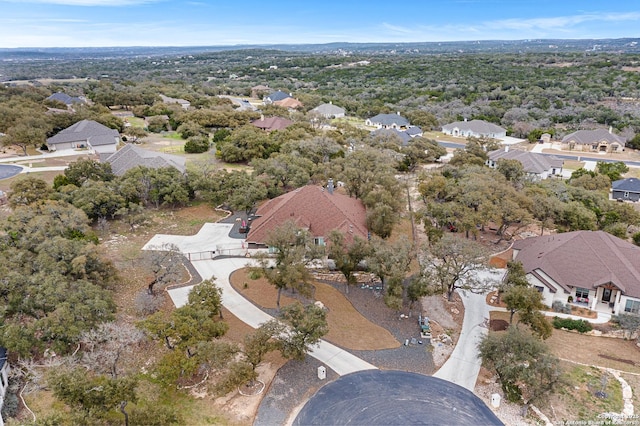 drone / aerial view featuring a residential view