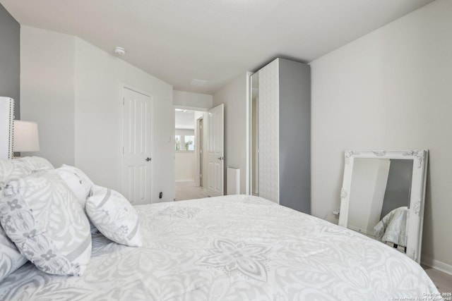 bedroom with baseboards