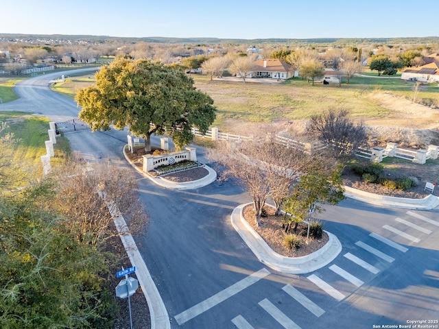 drone / aerial view with a rural view