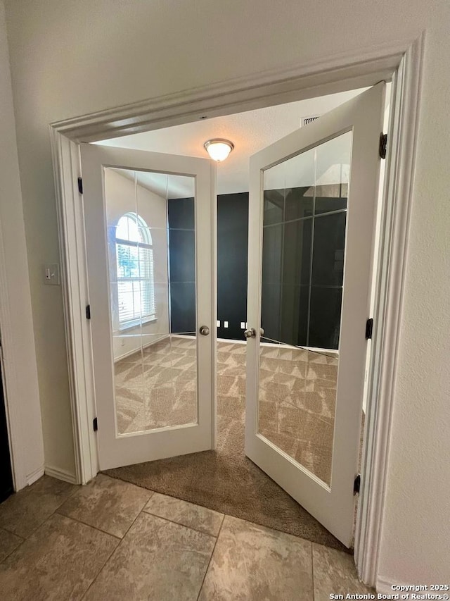 6731 Indian Ldg, San Antonio, TX 78253 - entryway with carpet flooring and french doors