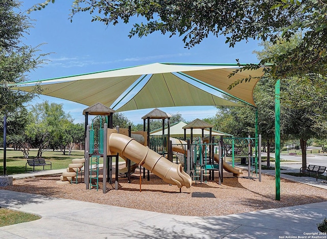 view of communal playground