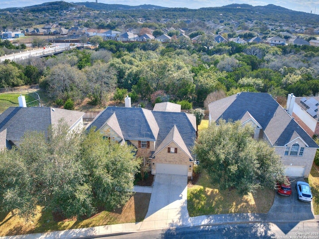 drone / aerial view featuring a residential view