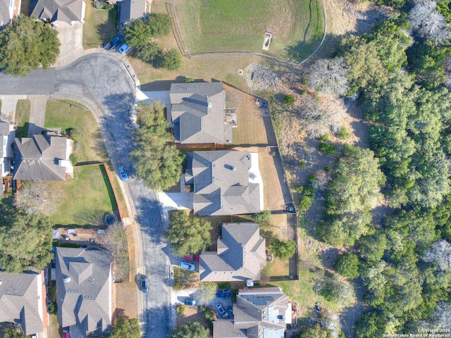 aerial view featuring a residential view