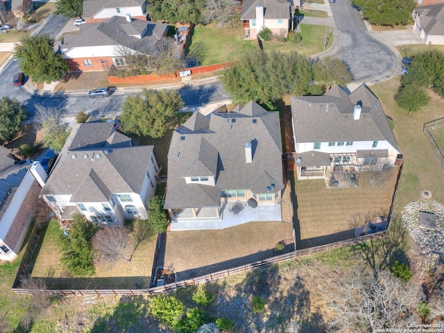 birds eye view of property featuring a residential view