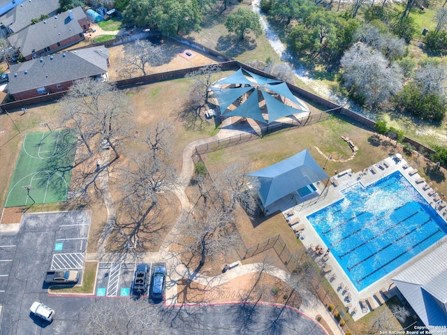 birds eye view of property