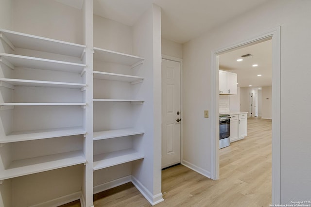 pantry with visible vents