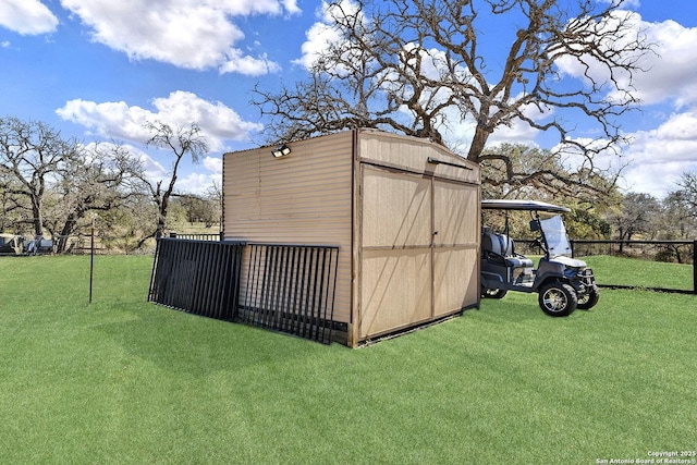 view of shed with a detached carport