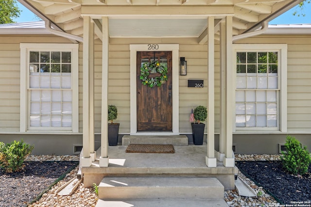 view of property entrance