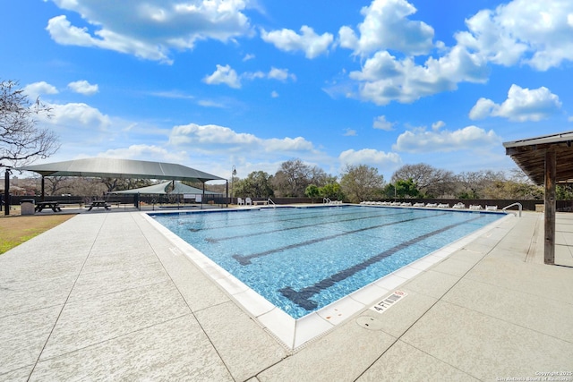 pool featuring a patio