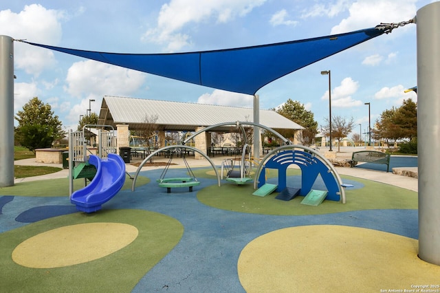 view of jungle gym