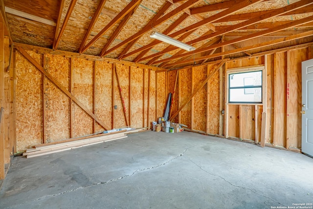 view of storage area