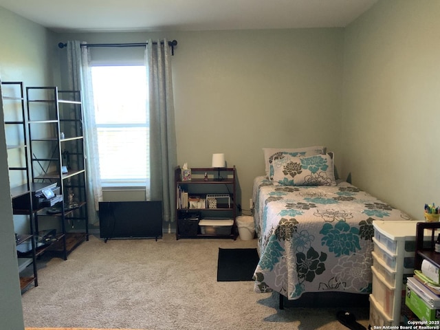 bedroom featuring carpet floors