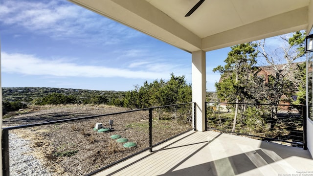 view of balcony