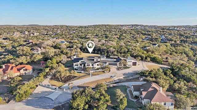 bird's eye view with a residential view