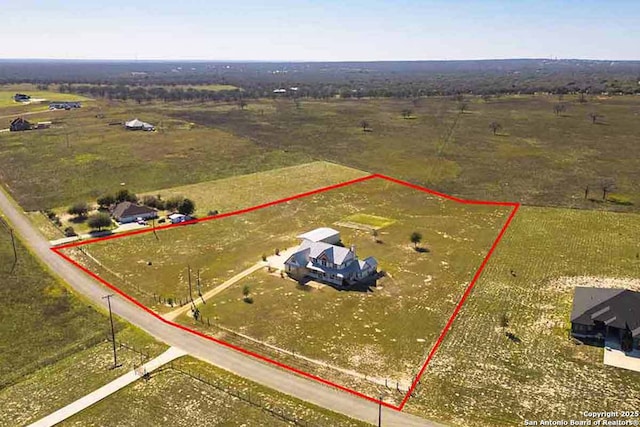 184 Scenic Hills Dr, La Vernia, TX 78121 - drone / aerial view featuring a rural view