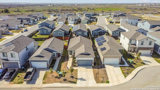 drone / aerial view featuring a residential view